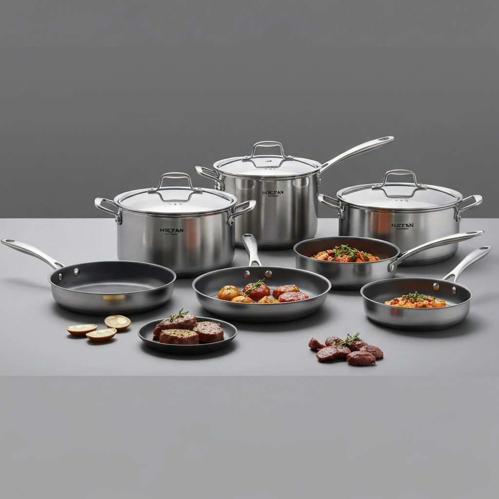 Hestan ProBond cold-forged tri-ply stainless steel cookware for everyday cooking